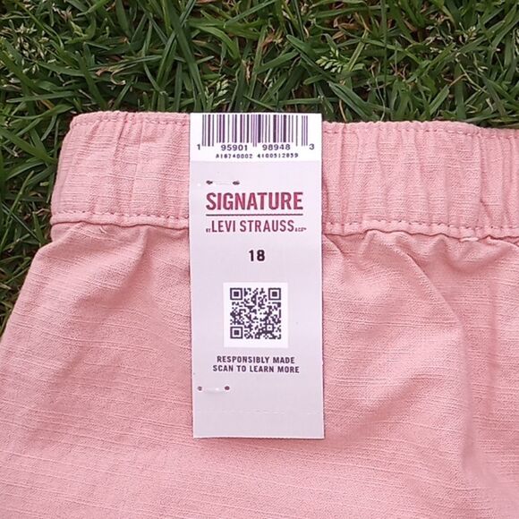 Girls High-rise Pleated  Denim Shorts Size XXL - Picture 5 of 5